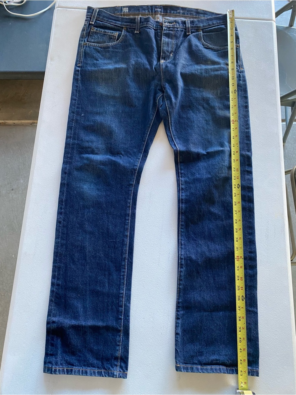 Crooks & Castles Men's Dark Blue Straight Jeans - Picture 8 of 10